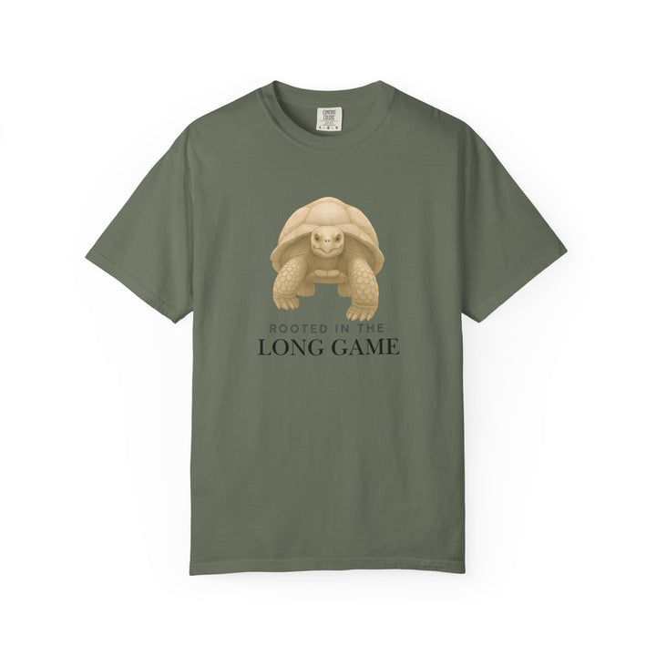 Rooted in the Long Game – Giant Tortoise | Grounded & Gentle | Sketch Series by Pure Perspective | Eco Friendly Graphic Tee
