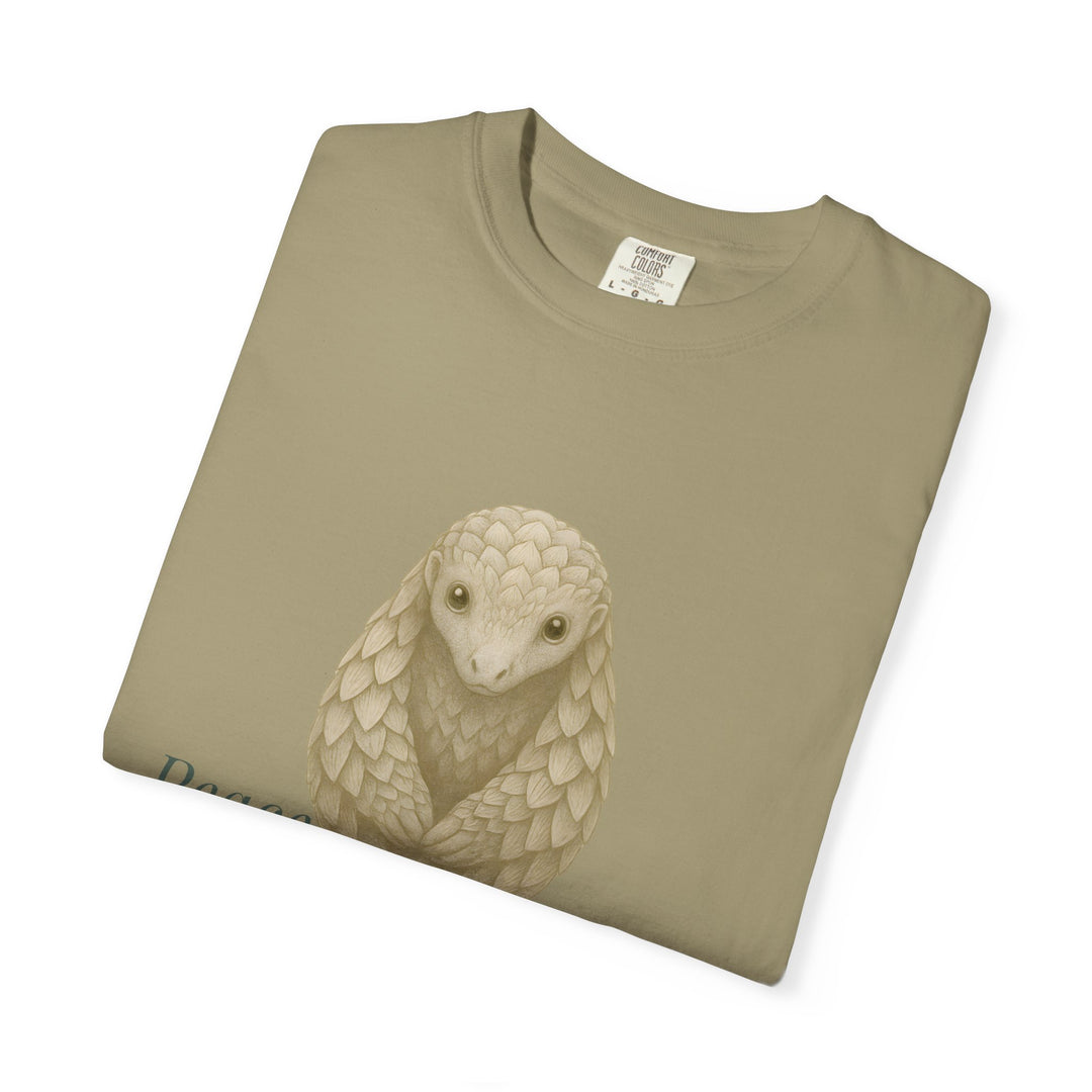 Peace Needs No Armor – Pangolin | Calm & Centered | Sketch Series by Pure Perspective | Eco Friendly Graphic Tee
