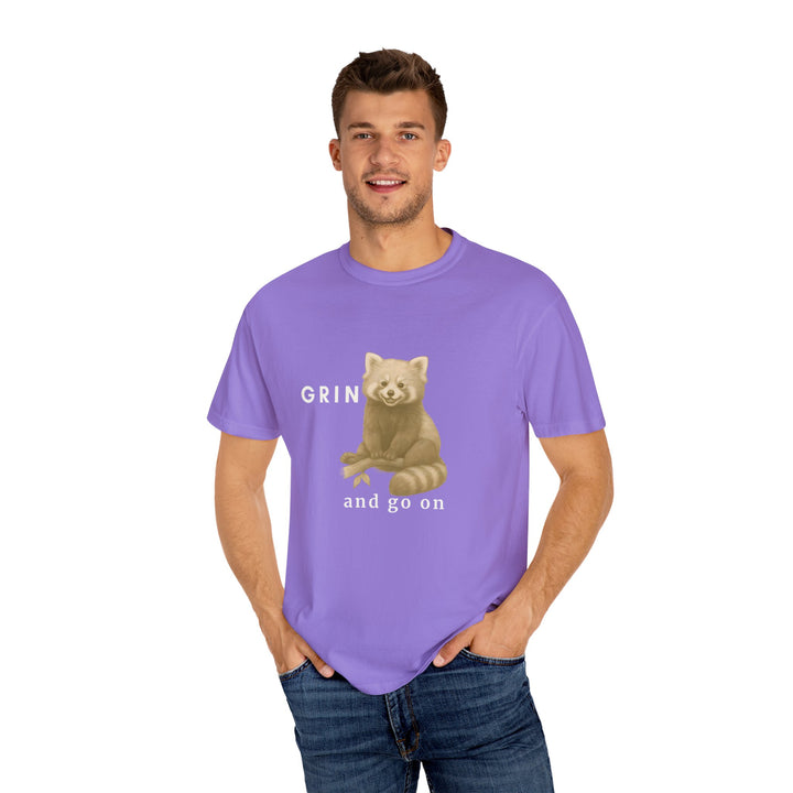 Grin and go on – Red Panda | Joyful & Playful | Sketch Series by Pure Perspective App | Eco Friendly Graphic Tee