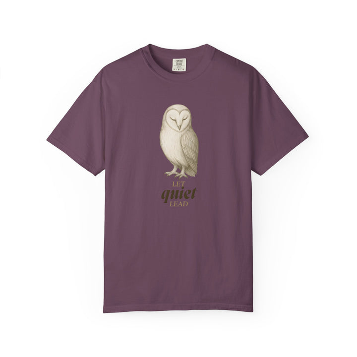 Let Quiet Lead – Owl | Calm & Centered | Sketch Series by Pure Perspective | Eco Friendly Graphic Tee