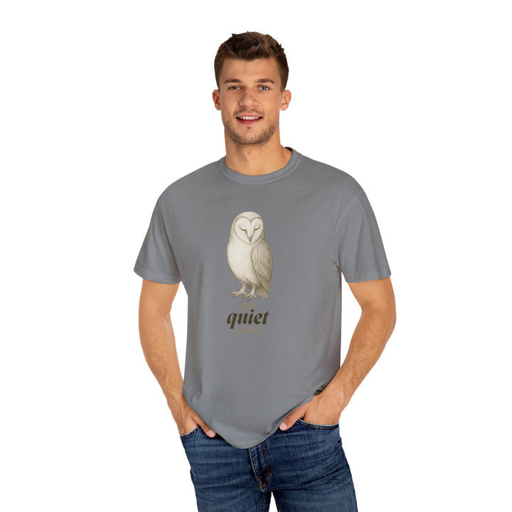 Let Quiet Lead – Owl | Calm & Centered | Sketch Series by Pure Perspective | Eco Friendly Graphic Tee