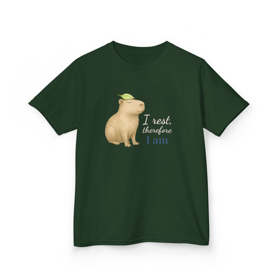 Kids Capybara Tee | "Take it Easy" | Sketch Design | Eco-Conscious | Grounded & Gentle