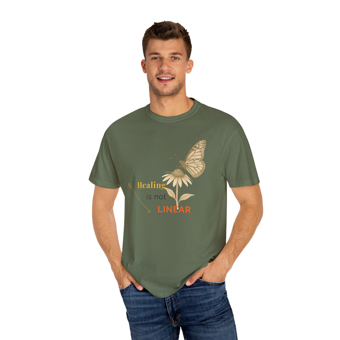 Healing is not Linear – Monarch Butterfly | Hopeful & Healing | Sketch Series by Pure Perspective App | Eco Friendly Graphic Tee
