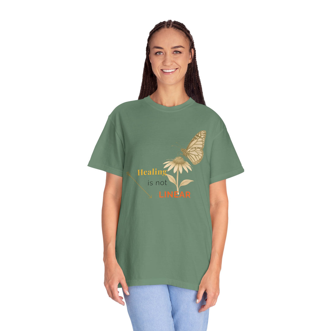 Healing is not Linear – Monarch Butterfly | Hopeful & Healing | Sketch Series by Pure Perspective App | Eco Friendly Graphic Tee
