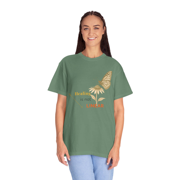 Healing is not Linear – Monarch Butterfly | Hopeful & Healing | Sketch Series by Pure Perspective App | Eco Friendly Graphic Tee
