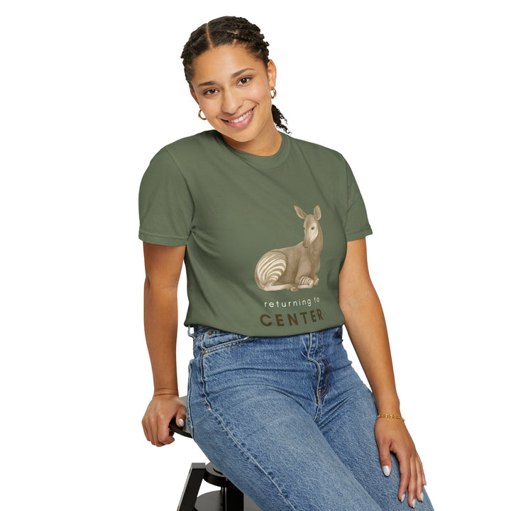 Returning to Center – Okapi | Calm & Centered | Sketch Series by Pure Perspective | Eco Friendly Graphic Tee