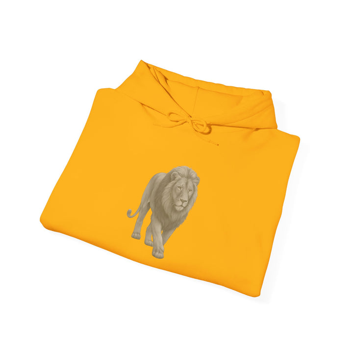 Show Up – Lion | Empowered & Bold Series | Unisex Heavy Blend™ Hooded Sweatshirt | Eco-Friendly Apparel