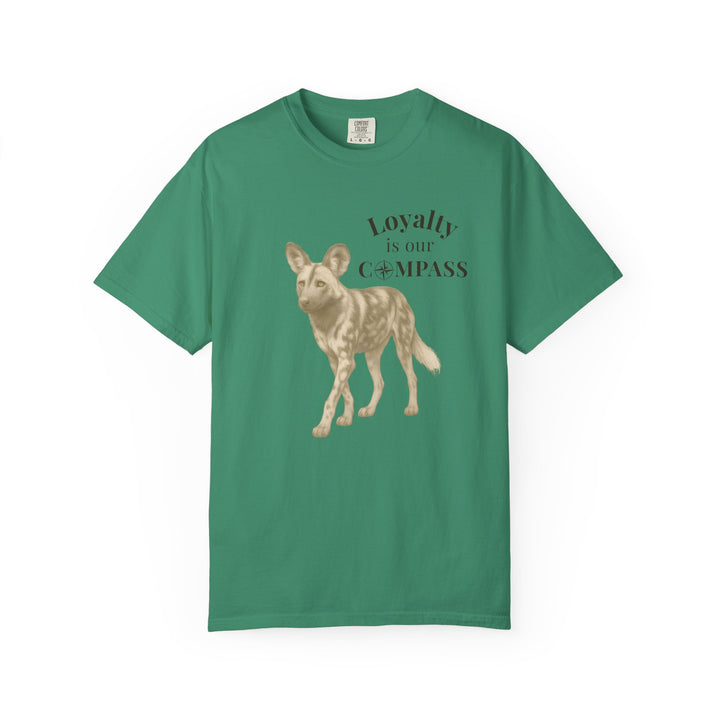 Loyalty Is Our Compass – African Wild Dog | Empowered & Bold | Sketch Series by Pure Perspective | Eco Friendly Graphic Tee