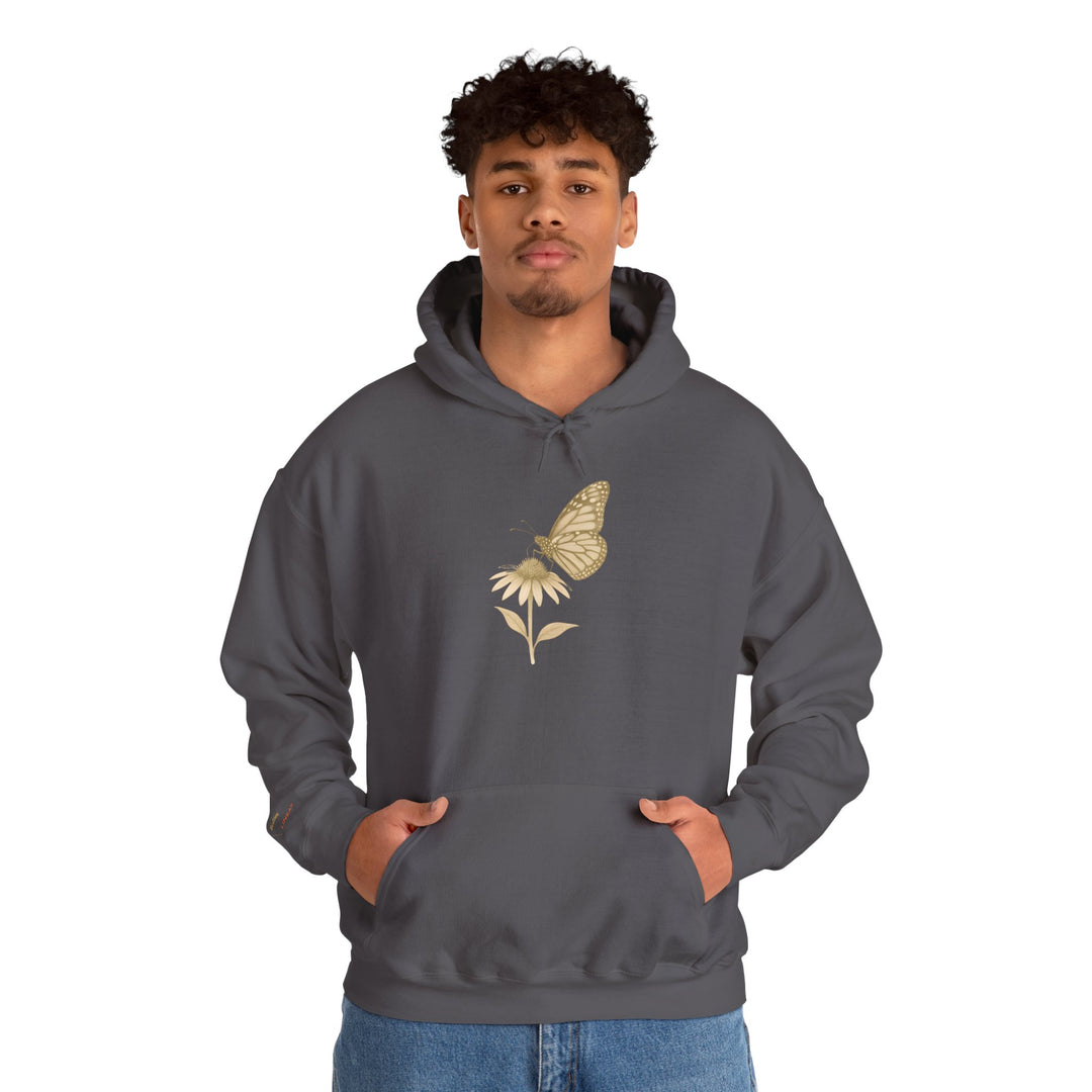 Healing is not Linear – Monarch Butterfly Edition | Hopeful & Healing Series | Unisex Heavy Blend™ Hooded Sweatshirt | Eco-Friendly Apparel