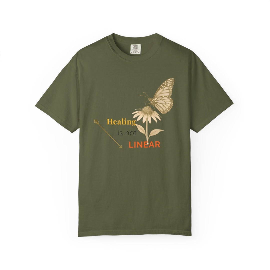 Healing is not Linear – Monarch Butterfly | Hopeful & Healing | Sketch Series by Pure Perspective App | Eco Friendly Graphic Tee