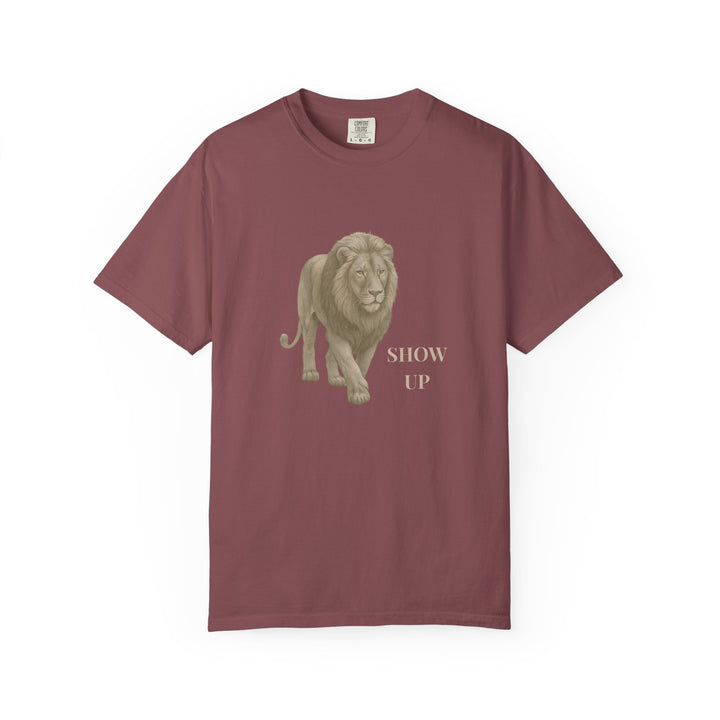 Show Up – Lion | Empowered & Bold | Sketch Series by Pure Perspective | Eco Friendly Graphic Tee