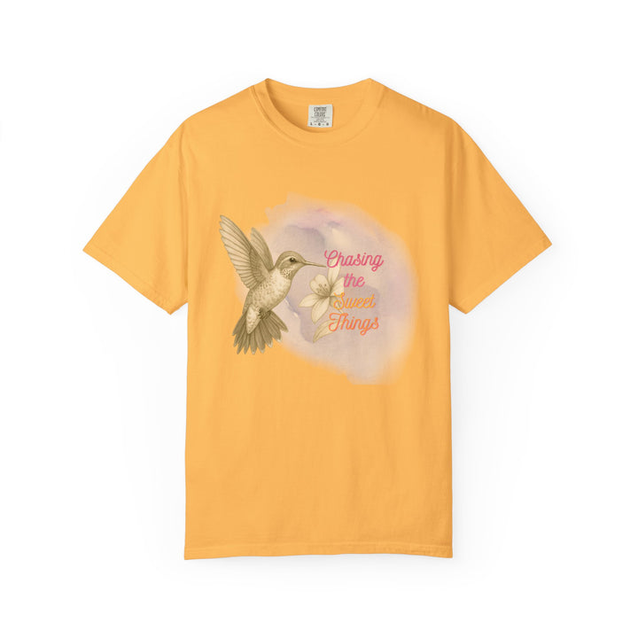 Chasing the Sweet Things – Hummingbird | Hopeful & Healing | Sketch Series by Pure Perspective | Eco Friendly Graphic Tee
