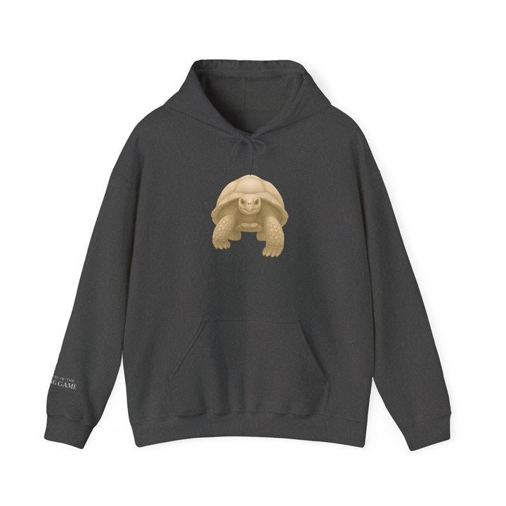 Rooted In the Long Game – Giant Tortoise Edition | Grounded & Gentle Series | Unisex Heavy Blend™ Hooded Sweatshirt | Eco-Friendly Apparel