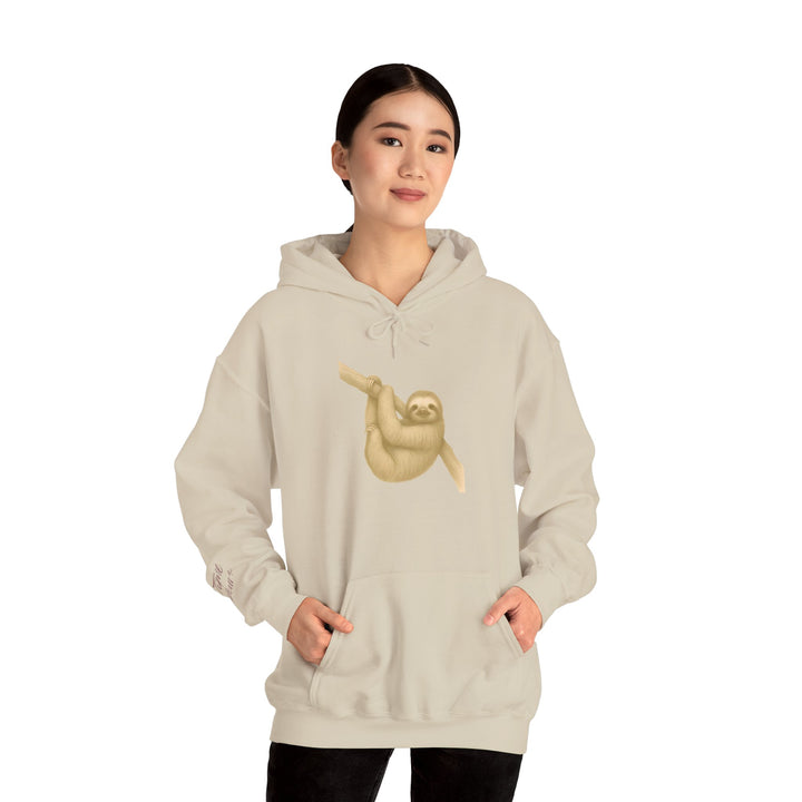 Time is Yours – Sloth Edition | Connected & Compassionate Series | Unisex Heavy Blend™ Hooded Sweatshirt | Eco-Friendly Apparel