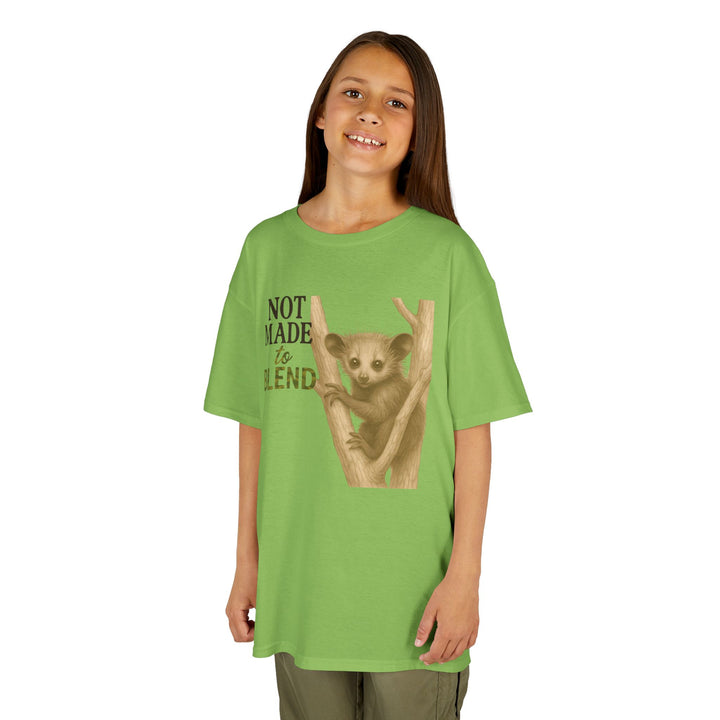 Kids Aye Aye Tee | "Not Made to Blend" | Sketch Design | Eco-Conscious | Reflective & Wise