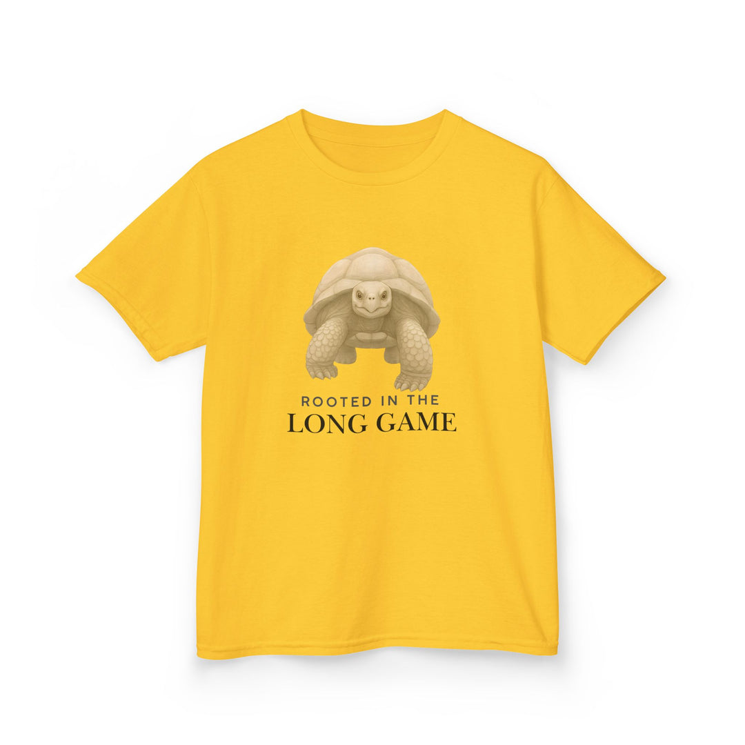Kids Giant Tortoise Tee | "Build Your Future" | Sketch Design | Eco-Conscious | Grounded & Gentle