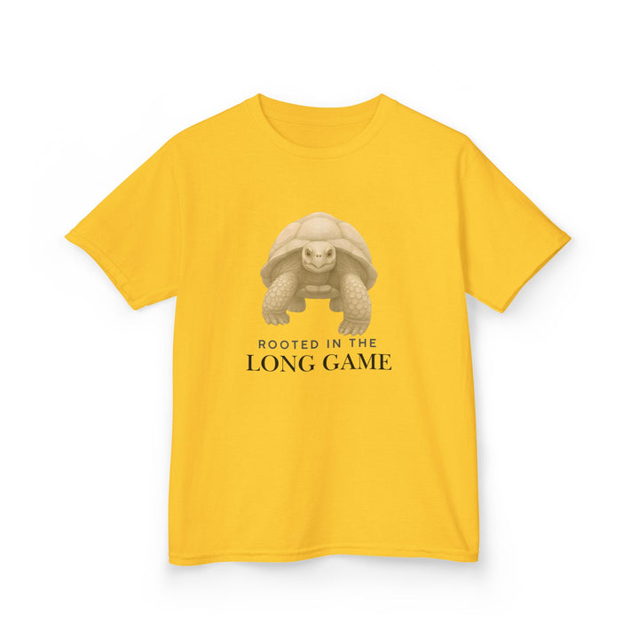 Kids Giant Tortoise Tee | "Build Your Future" | Sketch Design | Eco-Conscious | Grounded & Gentle