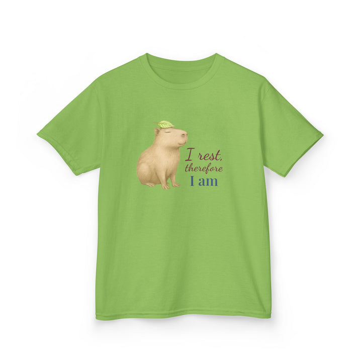 Kids Capybara Tee | "Take it Easy" | Sketch Design | Eco-Conscious | Grounded & Gentle