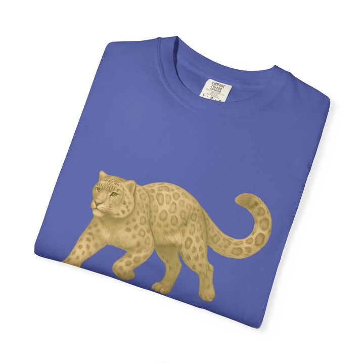 Master In Motion – Snow Leopard | Patience & Peaceful | Sketch Series by Pure Perspective App | Eco Friendly Graphic Tee