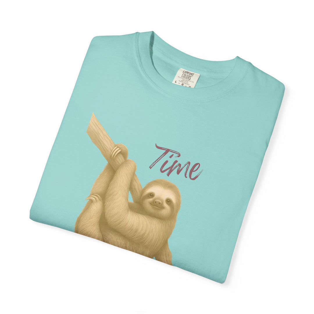 Time is Yours – Sloth | Joyful & Playful | Sketch Series by Pure Perspective | Eco Friendly Graphic Tee