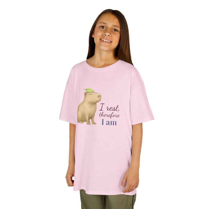 Kids Capybara Tee | "Take it Easy" | Sketch Design | Eco-Conscious | Grounded & Gentle
