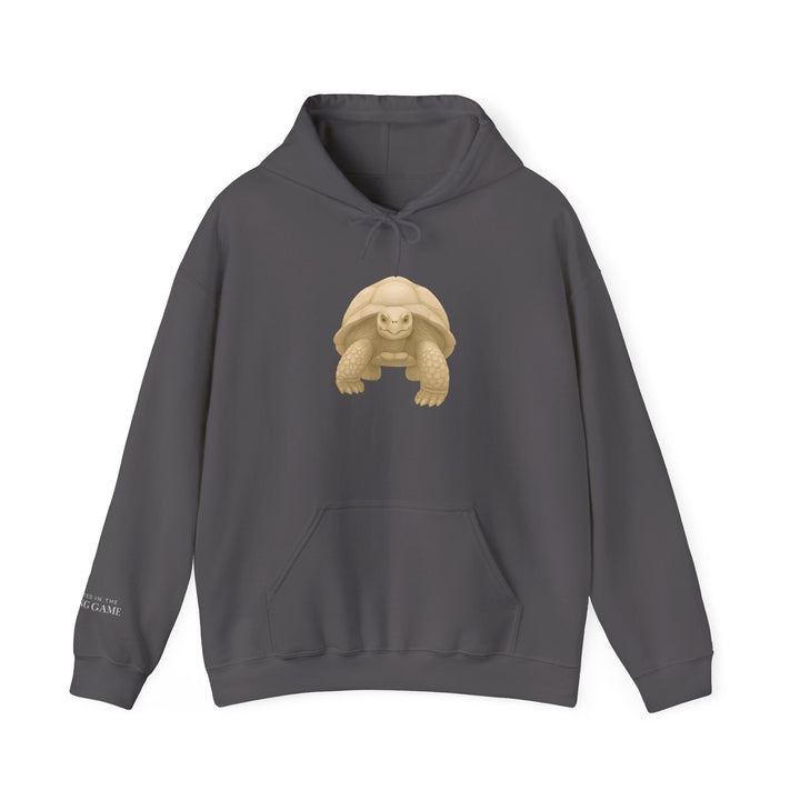 Rooted In the Long Game – Giant Tortoise Edition | Grounded & Gentle Series | Unisex Heavy Blend™ Hooded Sweatshirt | Eco-Friendly Apparel