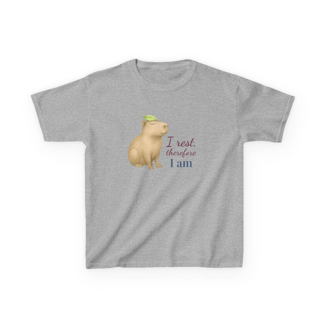 Kids Capybara Tee | "Take it Easy" | Sketch Design | Eco-Conscious | Grounded & Gentle