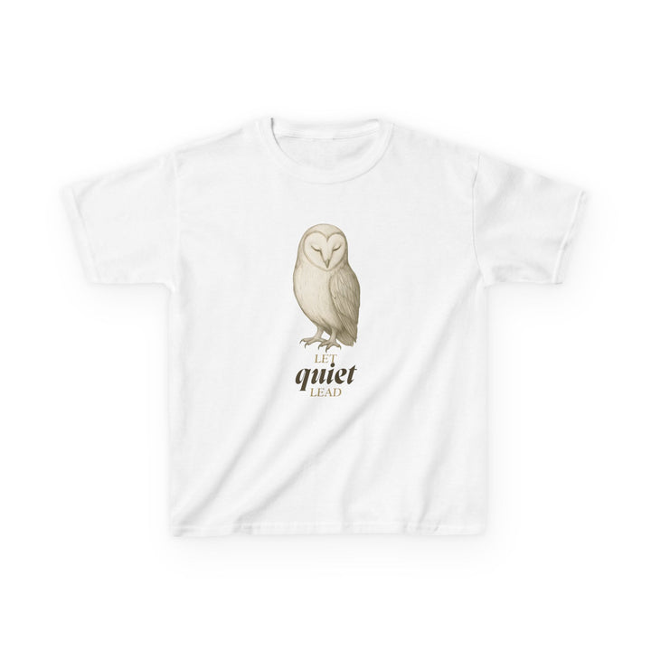 Kids Barn Owl Tee | "Listen First" | Sketch Design | Eco-Conscious | Calm & Centered