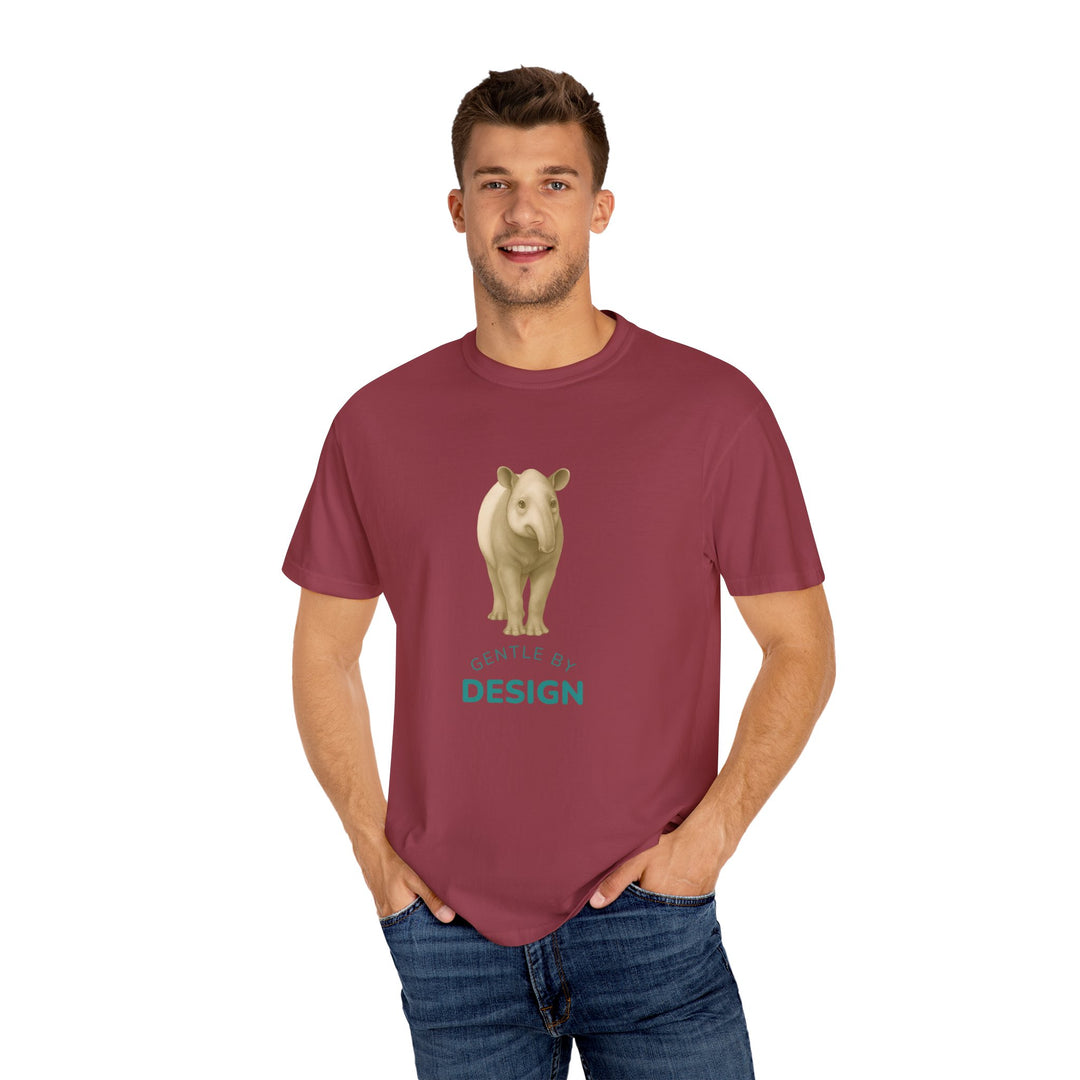 Gentle By Design – Tapir | Grounded & Gentle | Sketch Series by Pure Perspective | Eco Friendly Graphic Tee