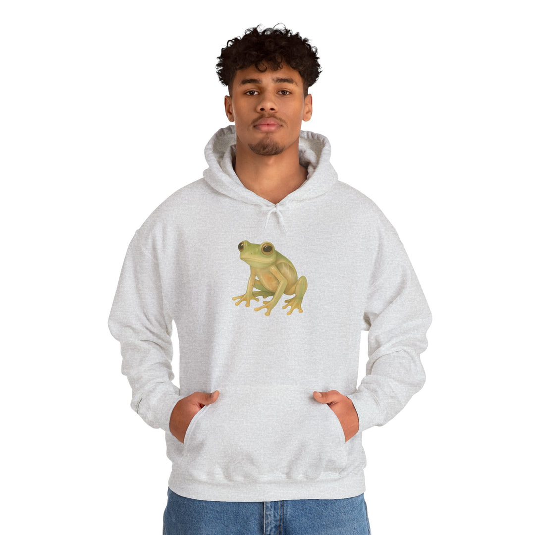 Vulnerability Takes Courage – Glass Frog Butterfly Edition | Hopeful & Healing Series | Unisex Heavy Blend™ Hooded Sweatshirt | Eco-Friendly Apparel