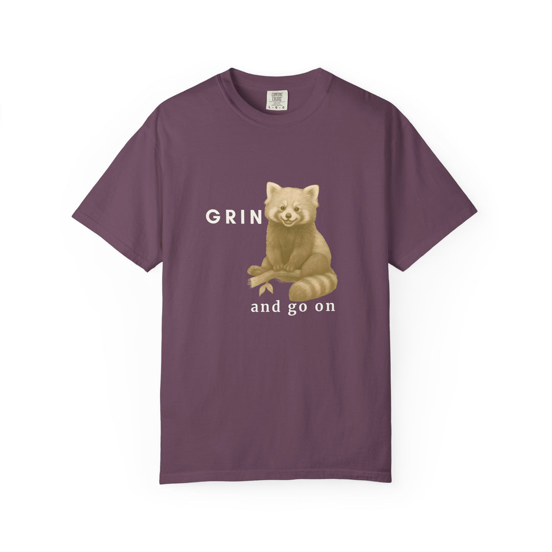 Grin and go on – Red Panda | Joyful & Playful | Sketch Series by Pure Perspective App | Eco Friendly Graphic Tee