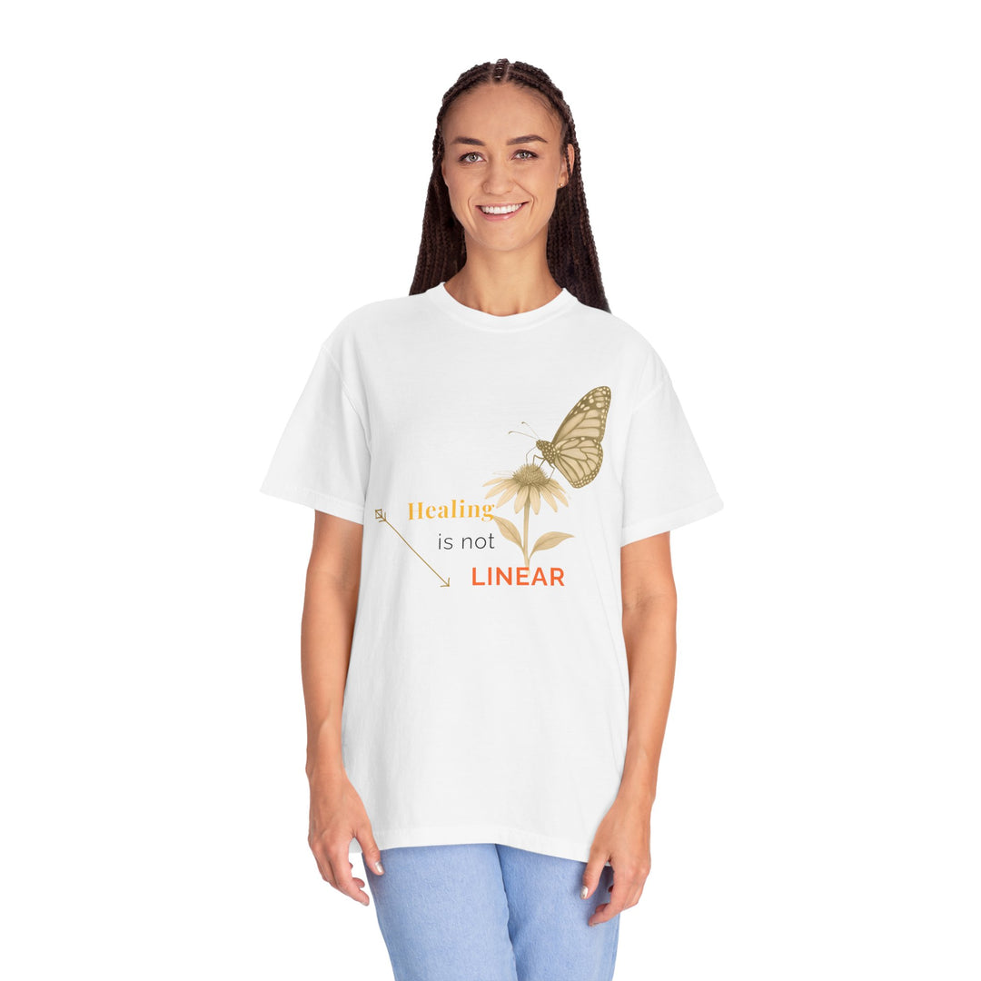 Healing is not Linear – Monarch Butterfly | Hopeful & Healing | Sketch Series by Pure Perspective App | Eco Friendly Graphic Tee