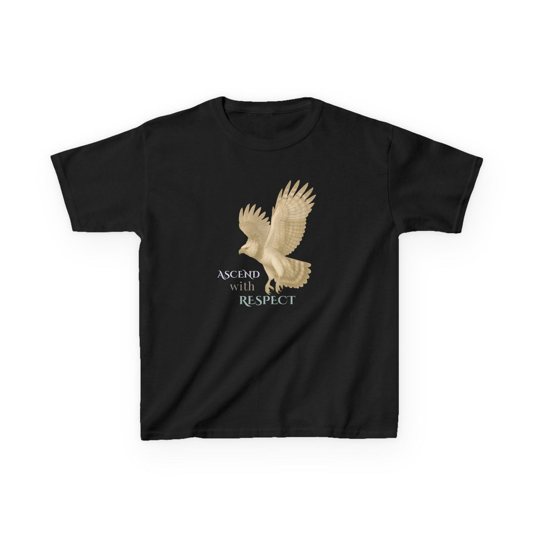 Kids Harpy Eagle Tee | "Rise with Kindness" | Sketch Design | Eco-Conscious | Empowered & Bold