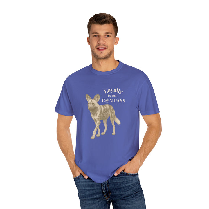Loyalty Is Our Compass – African Wild Dog | Empowered & Bold | Sketch Series by Pure Perspective | Eco Friendly Graphic Tee