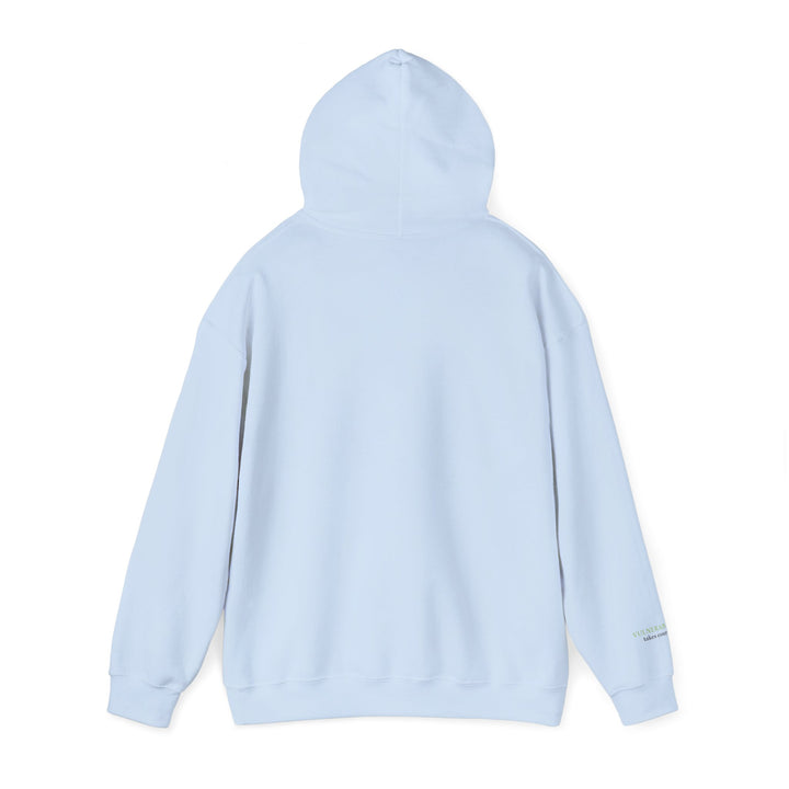 Vulnerability Takes Courage – Glass Frog Butterfly Edition | Hopeful & Healing Series | Unisex Heavy Blend™ Hooded Sweatshirt | Eco-Friendly Apparel