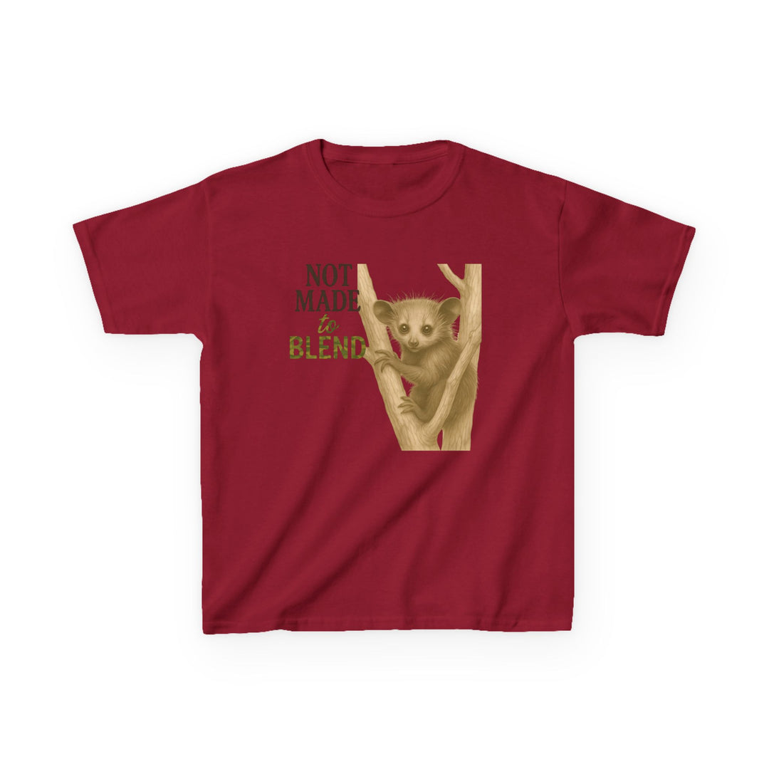 Kids Aye Aye Tee | "Not Made to Blend" | Sketch Design | Eco-Conscious | Reflective & Wise