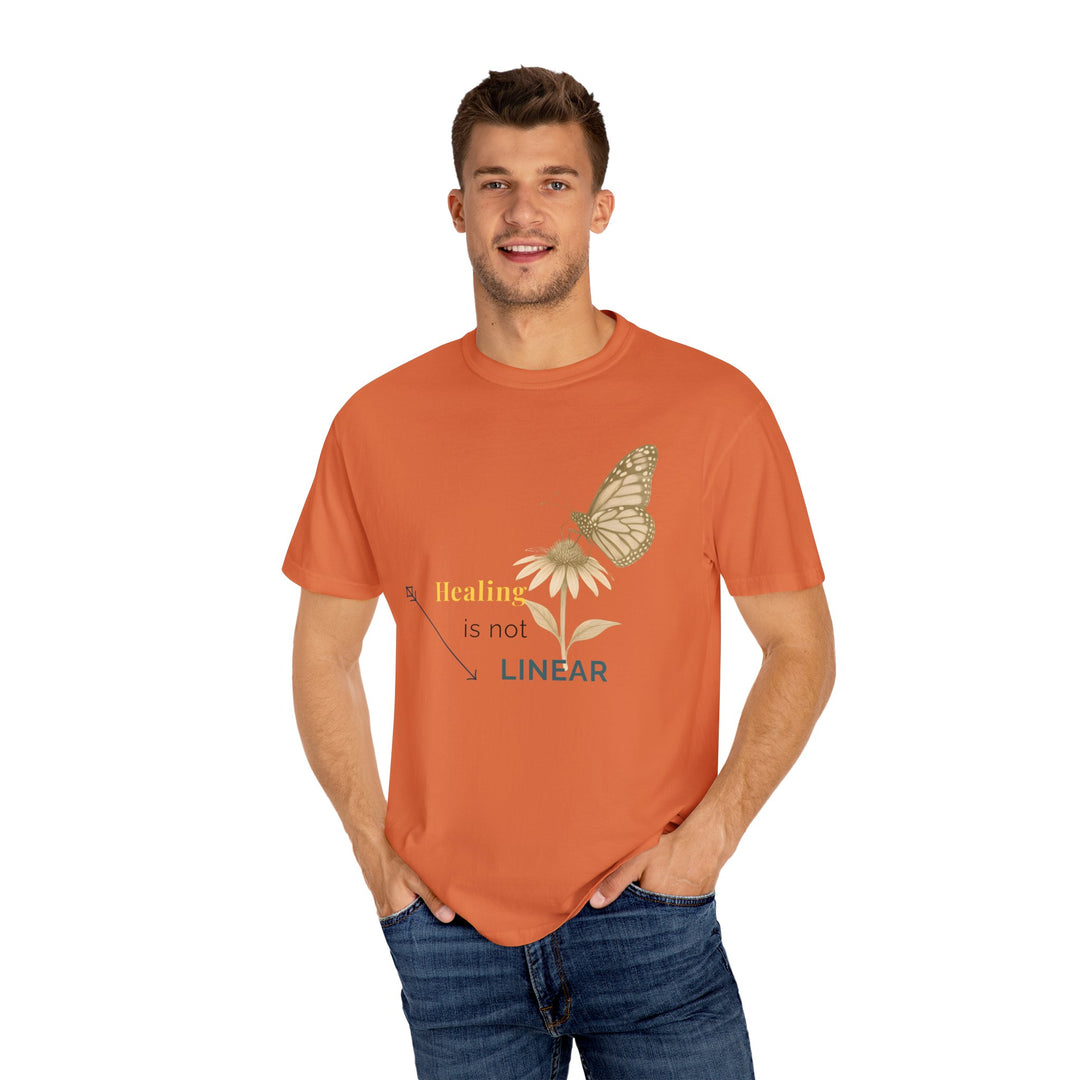 Healing is not Linear – Monarch Butterfly | Hopeful & Healing | Sketch Series by Pure Perspective App | Eco Friendly Graphic Tee