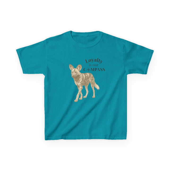 Kids African Wild Dog Tee | "Loyalty is Our Compass" | Sketch Design | Eco-Conscious | Empowered & Bold