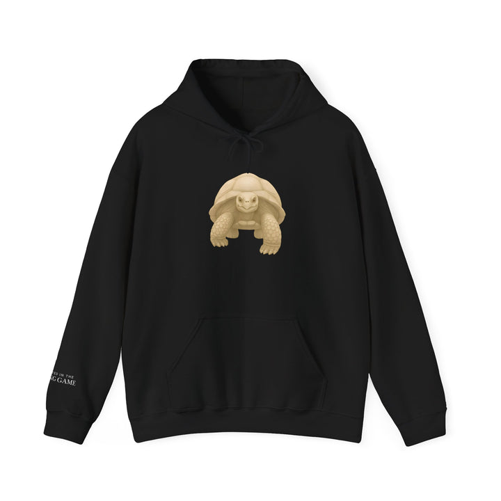 Rooted In the Long Game – Giant Tortoise Edition | Grounded & Gentle Series | Unisex Heavy Blend™ Hooded Sweatshirt | Eco-Friendly Apparel