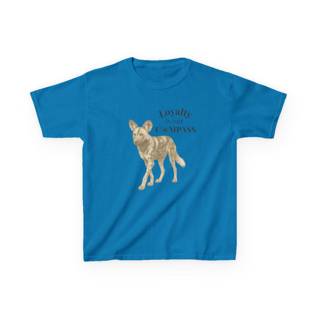 Kids African Wild Dog Tee | "Loyalty is Our Compass" | Sketch Design | Eco-Conscious | Empowered & Bold