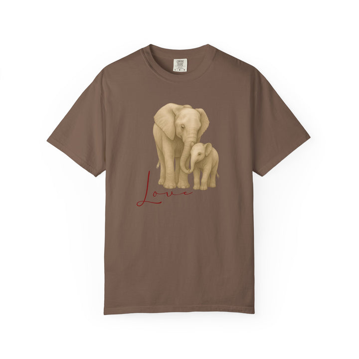 The Legacy of Love – Elephant Mom and Baby | Connected & Compassionate | Sketch Series by Pure Perspective App | Eco Friendly Graphic Tee