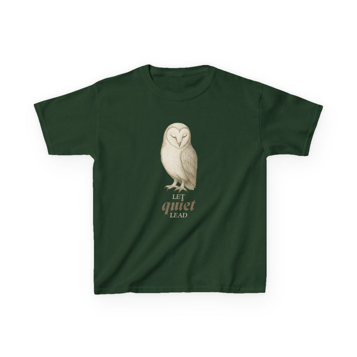 Kids Barn Owl Tee | "Listen First" | Sketch Design | Eco-Conscious | Calm & Centered