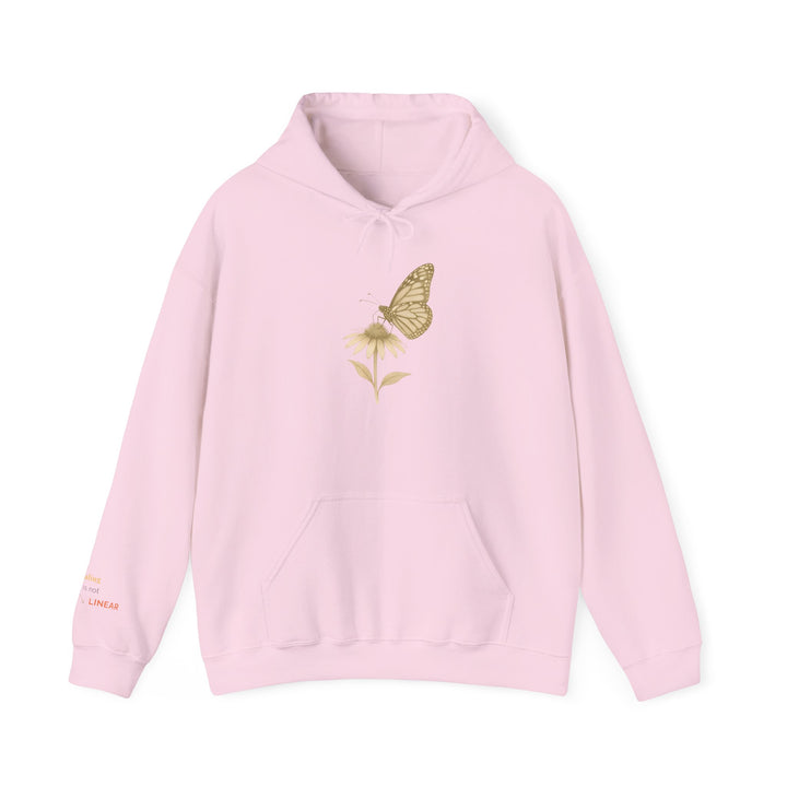 Healing is not Linear – Monarch Butterfly Edition | Hopeful & Healing Series | Unisex Heavy Blend™ Hooded Sweatshirt | Eco-Friendly Apparel