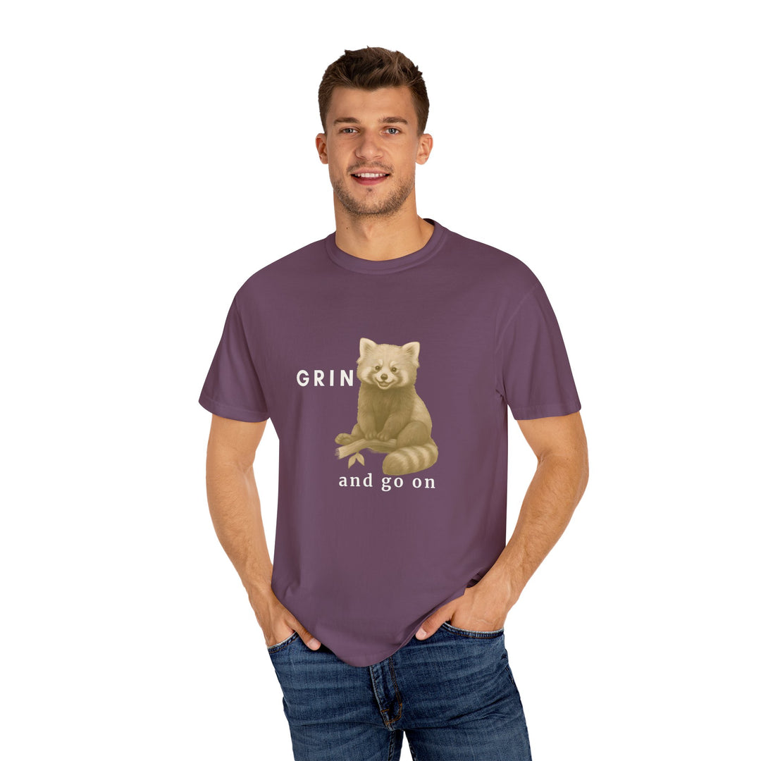 Grin and go on – Red Panda | Joyful & Playful | Sketch Series by Pure Perspective App | Eco Friendly Graphic Tee