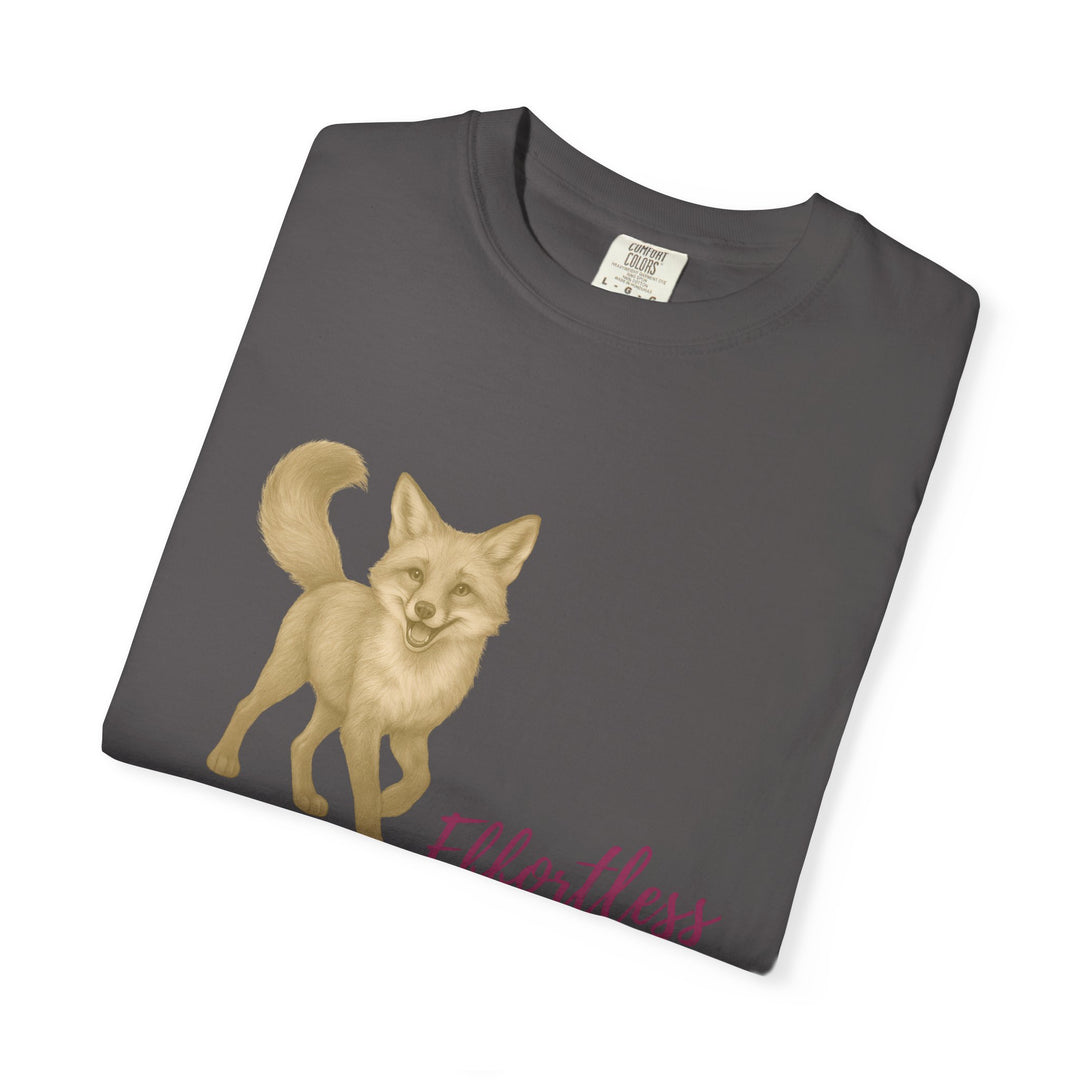 Effortless Advantage – Red Fox | Joyful & Playful | Sketch Series by Pure Perspective App | Eco Friendly Graphic Tee