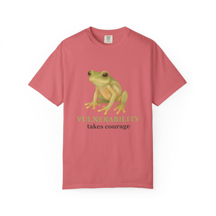Vulnerability Takes Courage – Glass Frog | Hopeful & Healing | Sketch Series by Pure Perspective App | Eco Friendly Graphic Tee