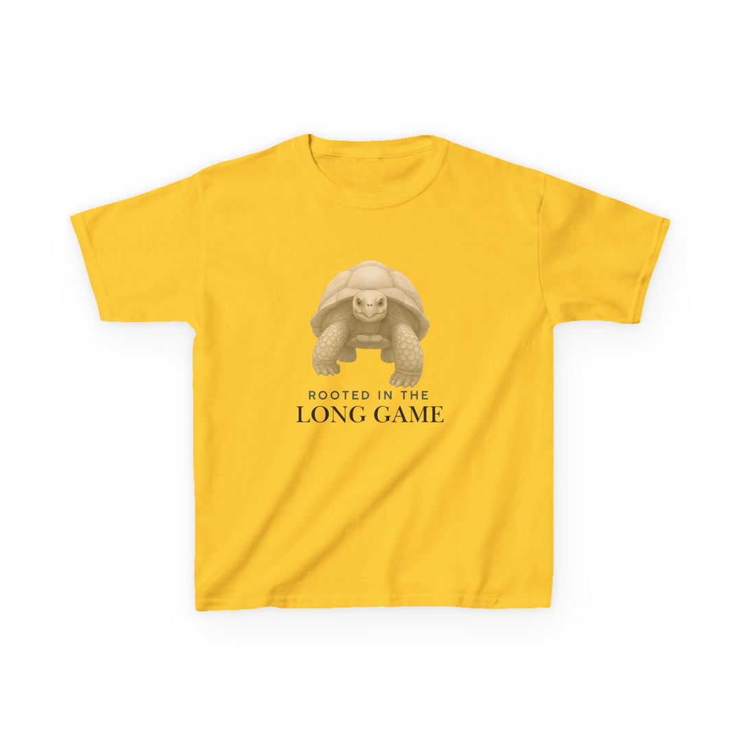 Kids Giant Tortoise Tee | "Build Your Future" | Sketch Design | Eco-Conscious | Grounded & Gentle