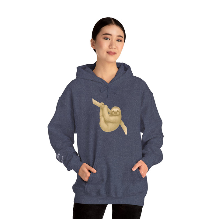 Time is Yours – Sloth Edition | Connected & Compassionate Series | Unisex Heavy Blend™ Hooded Sweatshirt | Eco-Friendly Apparel