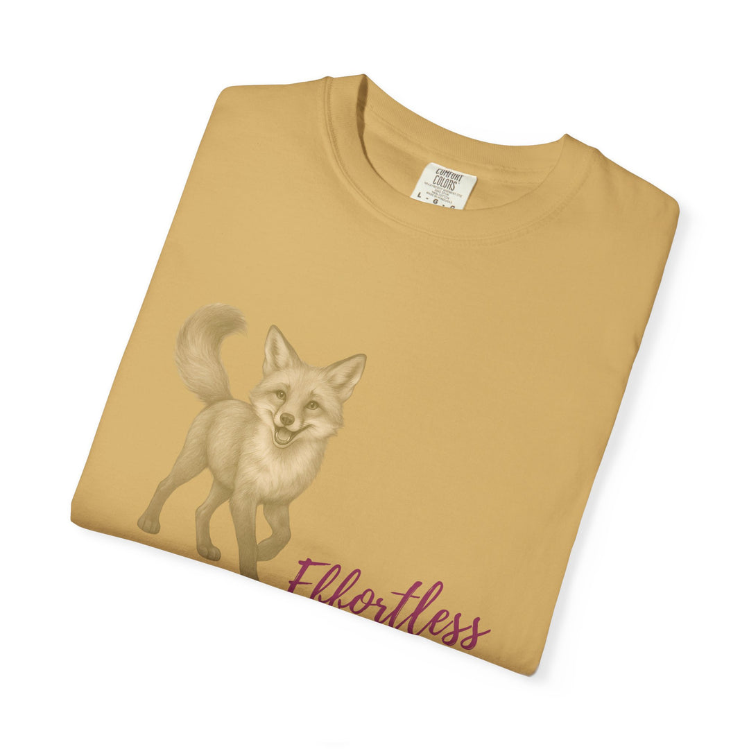 Effortless Advantage – Red Fox | Joyful & Playful | Sketch Series by Pure Perspective App | Eco Friendly Graphic Tee