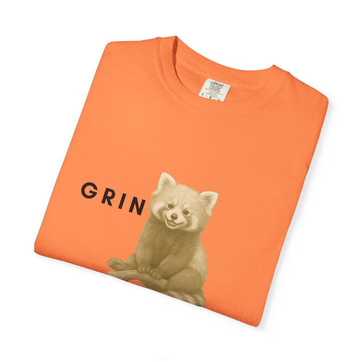 Grin and go on – Red Panda | Joyful & Playful | Sketch Series by Pure Perspective App | Eco Friendly Graphic Tee